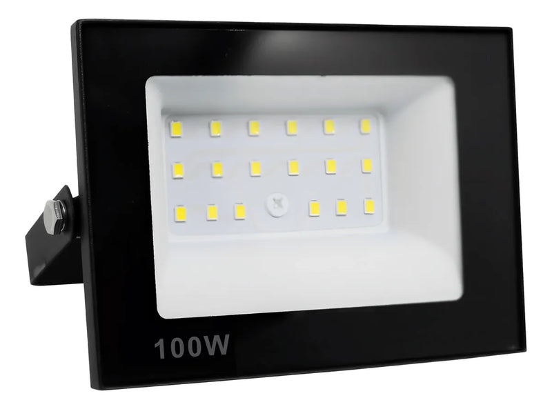 Kit 5 Refletor Led Smd 100w Holofote Bivolt Ip66 Frio