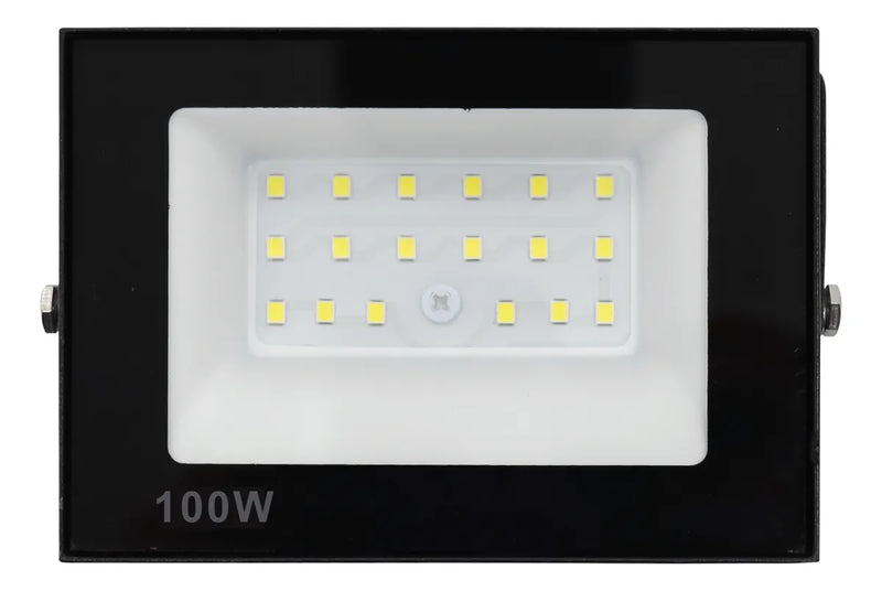 Kit 5 Refletor Led Smd 100w Holofote Bivolt Ip66 Frio